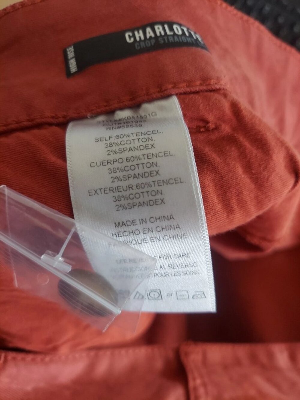 Kut From the Kloth Womens Jeans Size 24W Charlotte High Rise Crop Straight - Picture 6 of 7